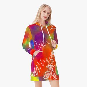 226. Women's AOP Hoodie Dress