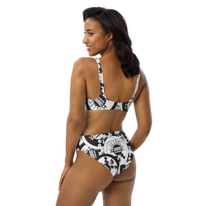 Recycled high-waisted bikini