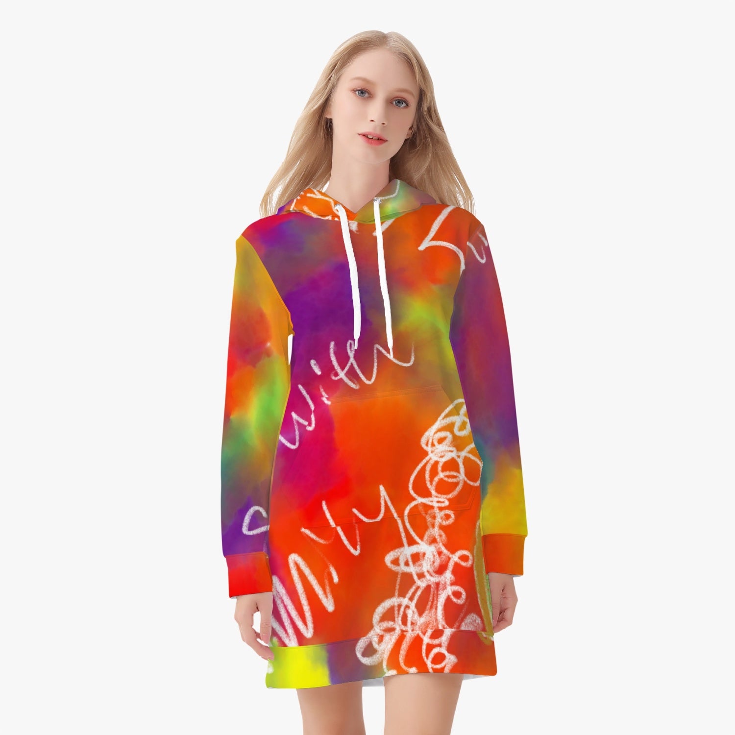 226. Women's AOP Hoodie Dress